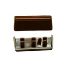 Markenlos Fenster 25 Stück Wasserschlitzkappen Entwässerungskappen in Hell Braun Set