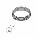 Markenlos Insektenschutz Bürstendichtung für Insektenschutzspannrahmen 4,8x12mm