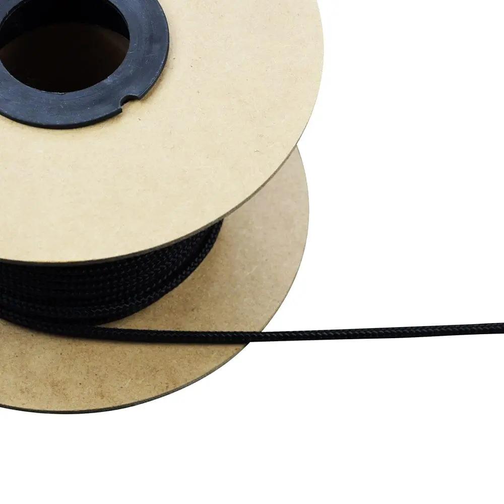 Markenlos Rolladen Nylonschnur für Rolladen und Jalousie Ø5,0mm Schwarz 10m
