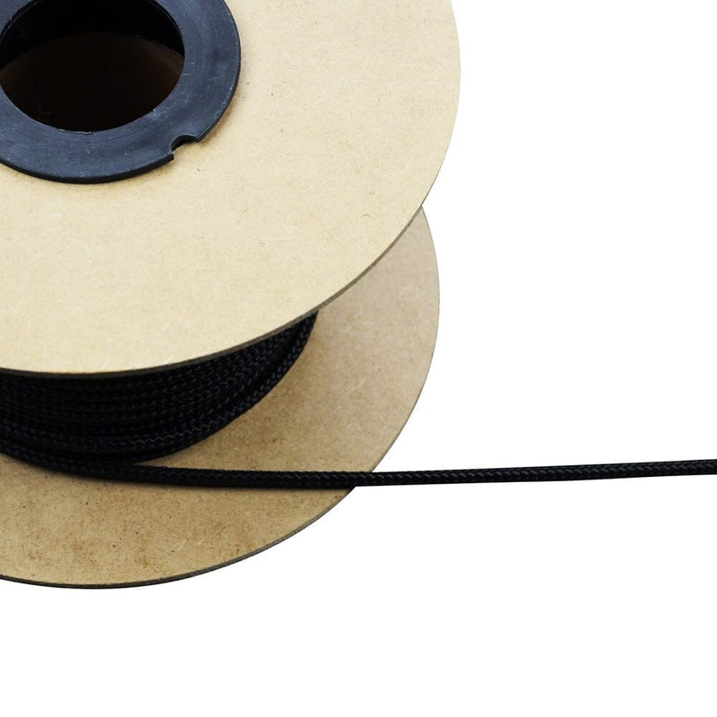 Markenlos Rollladen Nylonschnur für Jalousien und Rollos Ø2mm Schwarz 10m