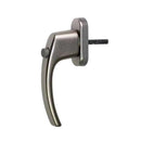 MTEC Fenster MTEC Fenstergriff mit Druckknopf aus Aluminium in Titansilber