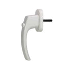 MTEC Fenster MTEC Fenstergriff mit Druckknopf aus Aluminium in Weiß RAL 9016