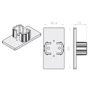 Portos Rolladen Hell Braun Portos Endkappe P-80