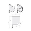 Portos Rolladen Portos Blendenkappen Seitenblende 45° ST2000 BS137