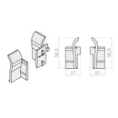 Portos Rolladen Portos Einlauftrichter für Führungsschiene NPD-030