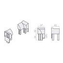 Portos Rolladen Portos Einlauftrichter für Führungsschiene RSD-080