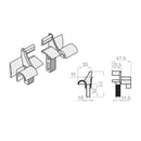 Portos Rolladen Portos Einlauftrichter für Führungsschiene SPP