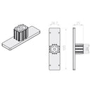 Portos Rolladen Portos Endkappe für Doppel Führungsschiene P-105