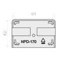 Portos Rolladen Portos Endkappe für Doppelführungsschiene NPD-170