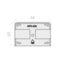 Portos Rolladen Portos Endkappe für Führungsschiene NPD-220