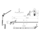 Portos Rolladen Portos Kardangelenk 90 Grad mit Stange 400mm