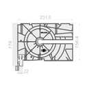 Portos Rolladen Portos Kasten Teilung 180 NPJ-010