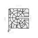 Portos Rolladen Portos Kasten Teilung 250 NPJ-030