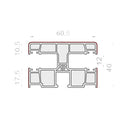 Portos Rolladen Portos PVC Führungsschiene NPR-020