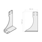 Portos Rolladen Portos Statikkonsole NPT-060 für Rollladenkasten 180