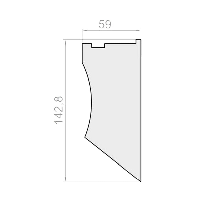 Portos Rolladen Portos TP1000K Styroporeinsatz Dämmung für Rollladenkasten NPW-015