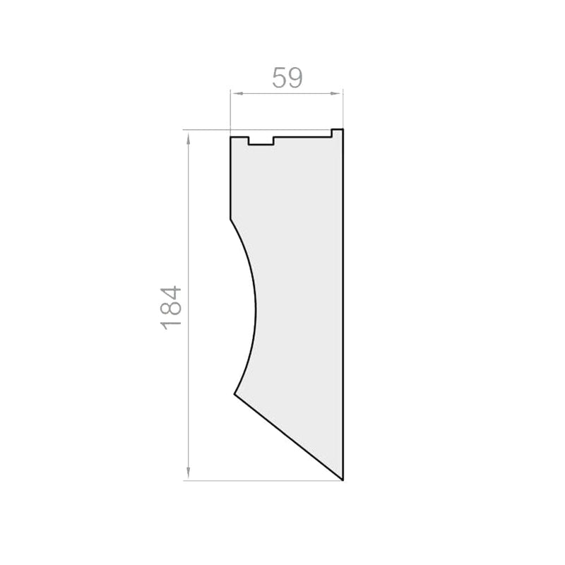 Portos Rolladen Portos TP1000K Styroporeinsatz Dämmung für Rollladenkasten NPW-025