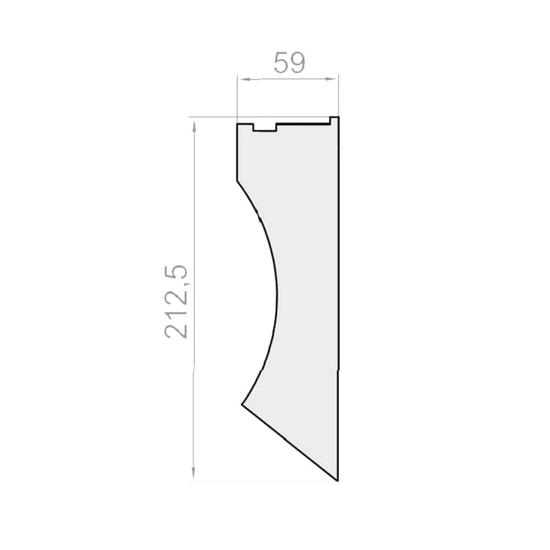 Portos Rolladen Portos TP1000K Styroporeinsatz Dämmung für Rollladenkasten NPW-035
