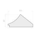 Portos Rolladen Portos TP1000K Styroporeinsatz für Rollladenkasten 180/220/250 NPW-055