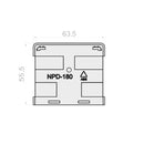 Portos Rolladen Portos Untere Blende für Führungsschiene NPD-180