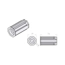 Portos Rolladen Portos Walzenkapsel mit Kugellager SW40