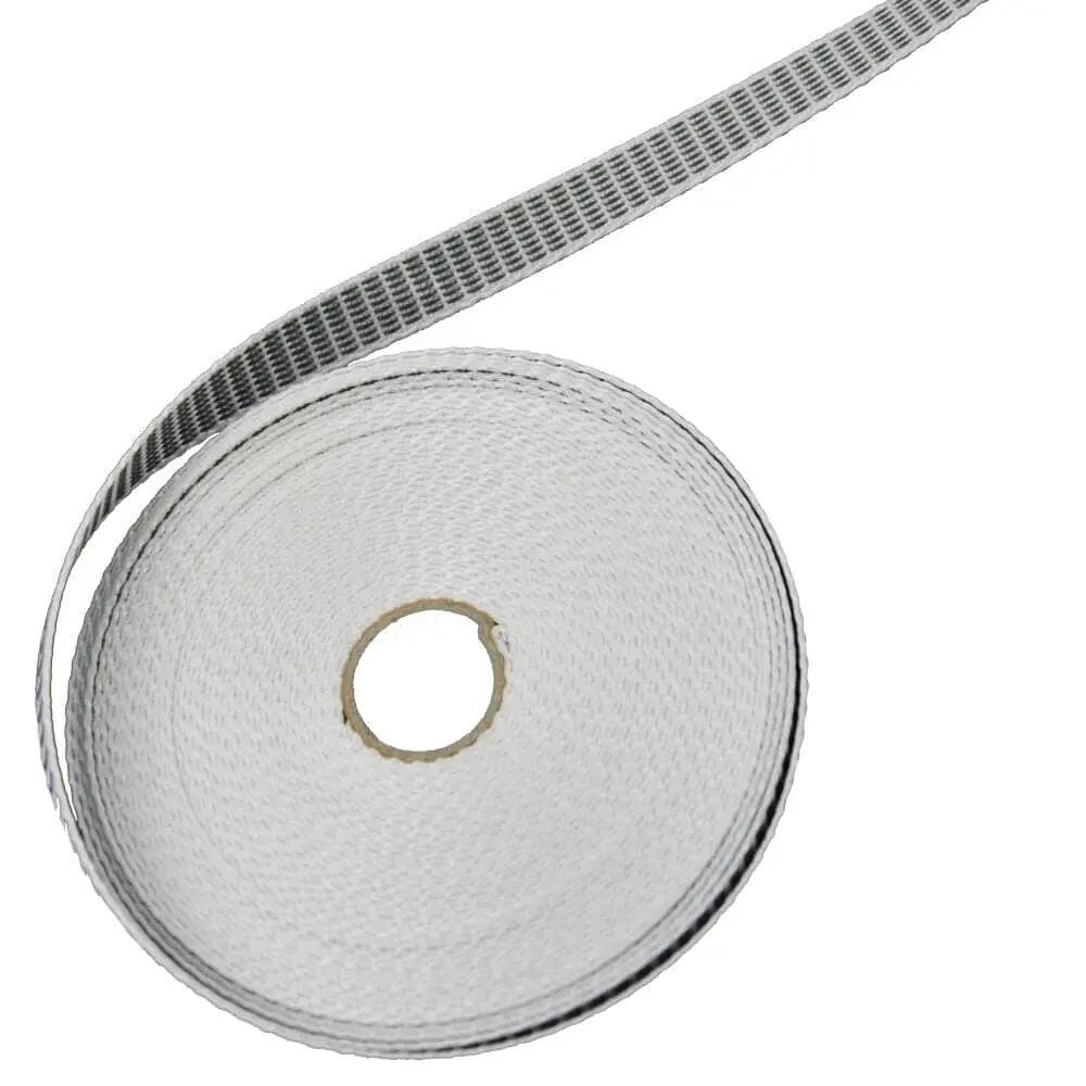 Portos Rolladen Weiß / Grau Portos Rolladengurt 22mm breit 50m
