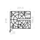 Portos Rollladen Portos Kasten Teilung 220 NPJ-020