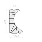 Portos Rollladen Portos TP1000K Styroporeinsatz für Seitenblende 250 NPW-170