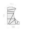 Portos Rollladen Portos TP1000K Styroporeinsatz für Seitenblende NPW-150