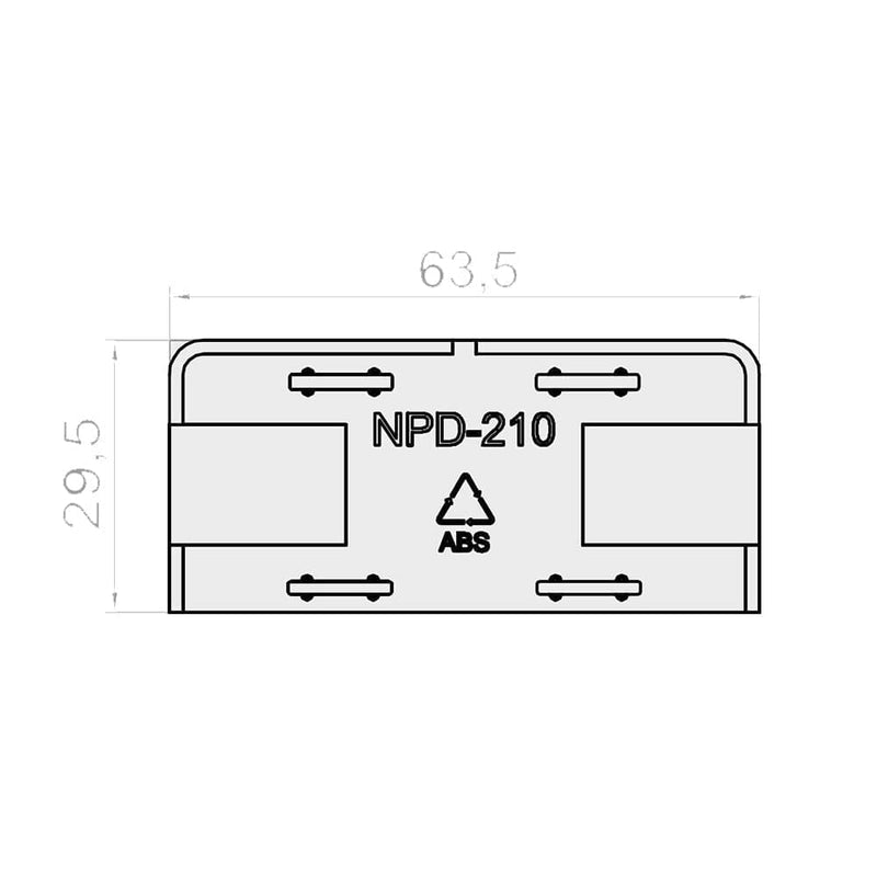 Portos Untere Blende für Führungsschiene NPD-210