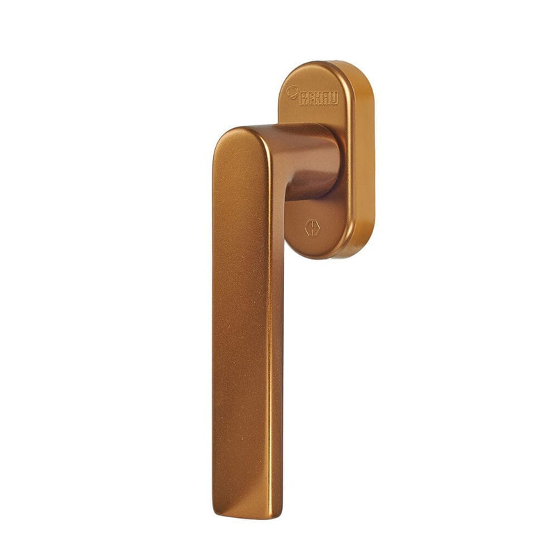Rehau Fenster Rehau Fenstergriff Linea mit Secustik Bronze