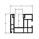 Rehau Rolladen Rehau PVC-Einzelführungsschiene 1620818