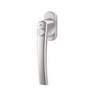 Roto Fenster Roto Fenstergriff RotoLine mit Druckknopf Silber 228140