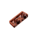 Roto Fenster Roto Wasserschlitzkappen für Kunststofffenster RAL 8016 Mahagonibraun