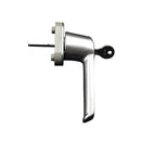 Schüco Fenster Schüco Fenstergriff Abschließbar Silber 234635