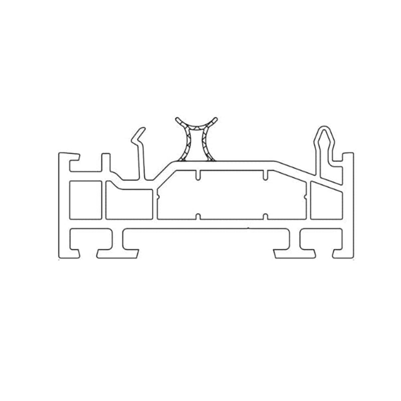 Schüco Fenster Weiss (ähnlich RAL9016) / 100cm Schüco CT 70 Blendrahmen Verbreiterung 70/25 4K 19841