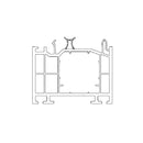 Schüco Fenster Weiss (ähnlich RAL9016) / 100cm Schüco CT 70 Blendrahmen Verbreiterung 70/50 4K 19842