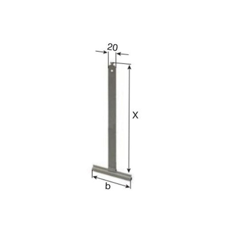 Selve Rolladen Selve Aufhängefeder Stahl 198/20mm beflockt zum Einhängen 154551