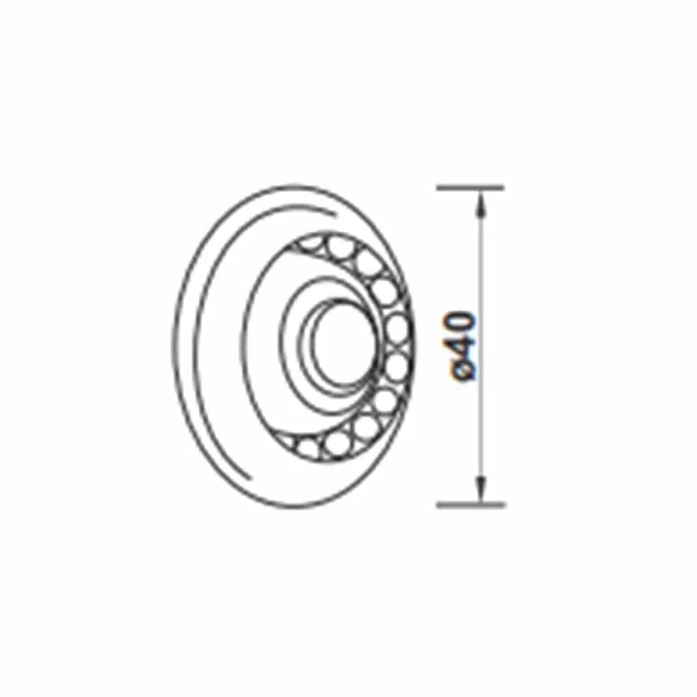 Selve Rolladen Selve Maxi-Kugellager 40mm mit Bund Ø12mm Set