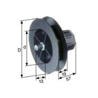 Selve Rolladen Selve Mini-Gurtscheibe mit Zapfen für 15mm Gurt Ø85 für SW40 132000