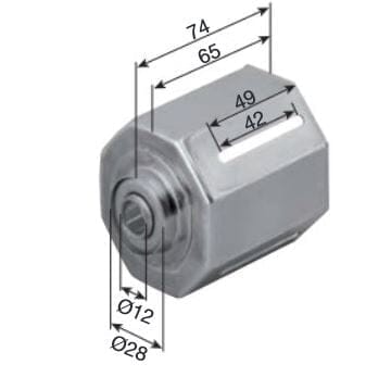 Selve Rolladen Selve Walzenkapsel SW60 aus Metall zum Überstülpen mit Gleitlager 253061