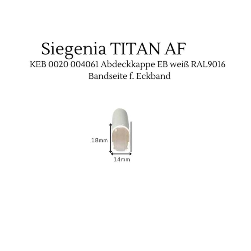 Siegenia Abdeckkappen Set TITAN AF - Weiß - Fenstergigant
