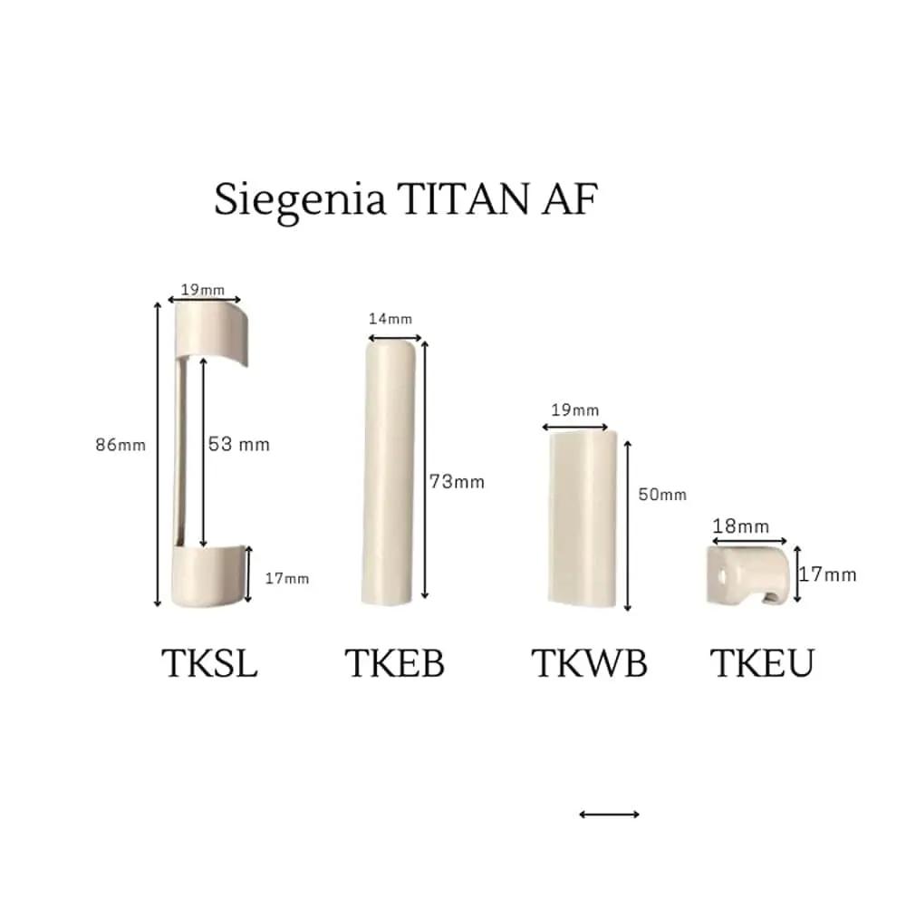 Siegenia Fenster Siegenia Abdeckkappen TITAN AF Weiss Set