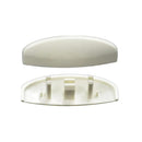 Silisto Fenster 10 Stück Silisto Wasserschlitzkappen Oval für Kunststofffenster RAL 9016 Weiss