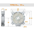 Simu Rolladen SIMU Abrollsicherung 95Nm mit Kabel 2007928