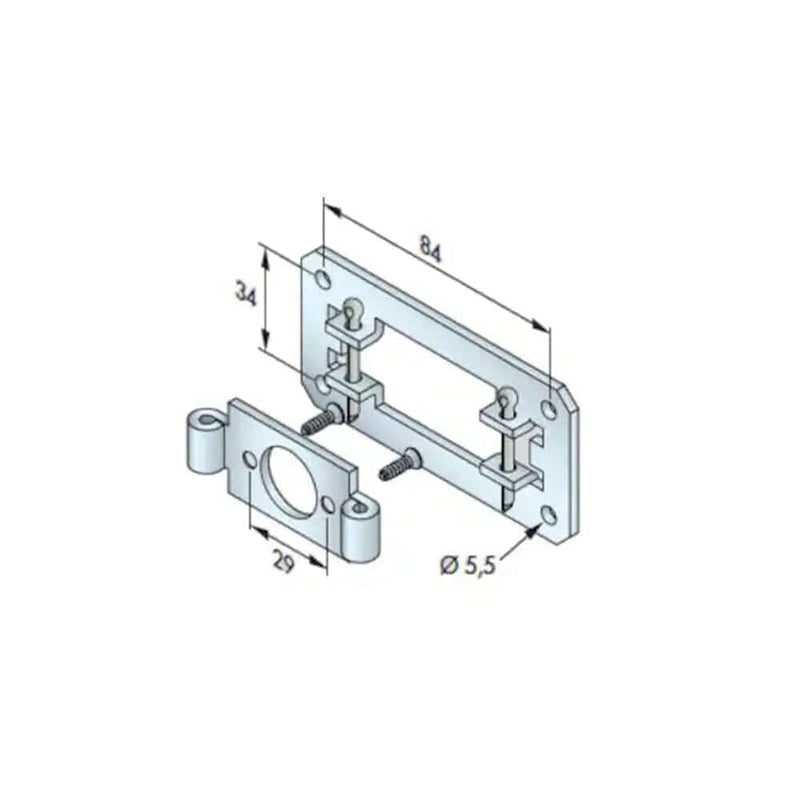 Somfy Rolladen Somfy Universallager komplett 40