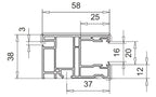 VEKA Rolladen VEKA PVC Einzelführungsschiene 108.126