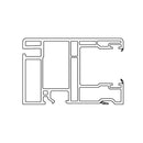 VEKA Rolladen Weiss / 100cm VEKA PVC Einzelführungsschiene 108.126