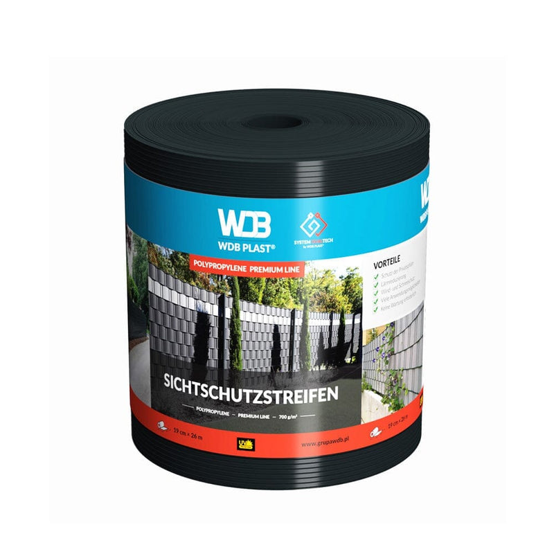 WDB Plast Sichtschutzband PVC Premium Line 190mm - Fenstergigant