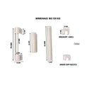 Winkhaus Fenster Winkhaus Abdeckkappen bis 130kg 5teiliges Set